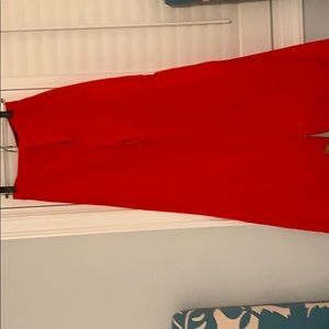 Zara high rise bell bottom fabric pants